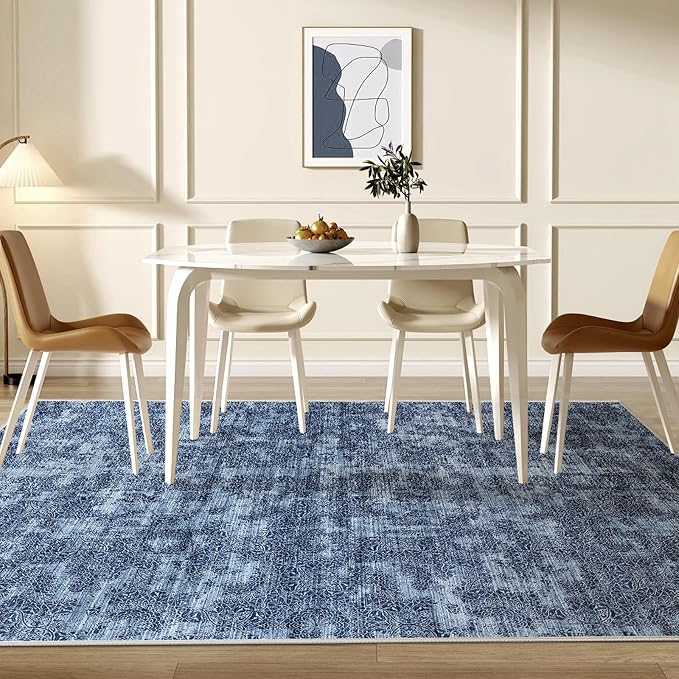 WITSHOCK 5x7 Area Rugs for Living Room: Machine Washable Non Slip Modern - Image 4
