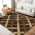 Checkered Rug, Washable 5x8 Rug by Unknown