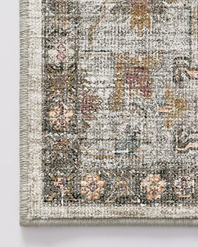 LUMI Washable Kitchen Rug, 23x59 Non-Slip Indoor Hallway Runner, Soft Low Pile - Image 9