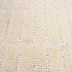 Hand-Tufted 100% Wool Area Rug – Unique Modern Geometric Grid Pattern, Soft - Image 7