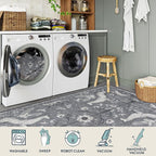 Lahome Boho Animal 6x9 Washable Living Room Area Rugs, Botanical Large Boho Non - Image 4
