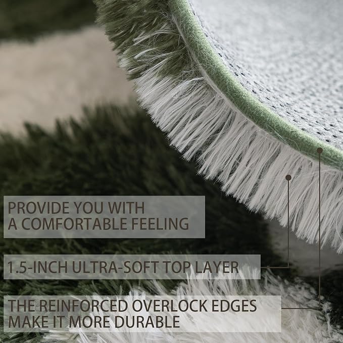 8x10 Area Rugs for Living Room Bedroom, Soft Fluffy Shaggy Bedside Rug - Image 8