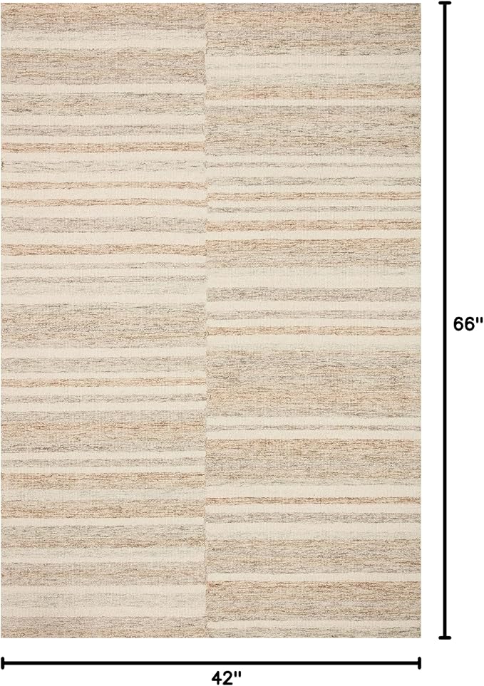 Loloi Chris Loves Julia Chris Collection CHR-03 Ivory/Clay 3'-6'' x 5'-6'' - Image 2
