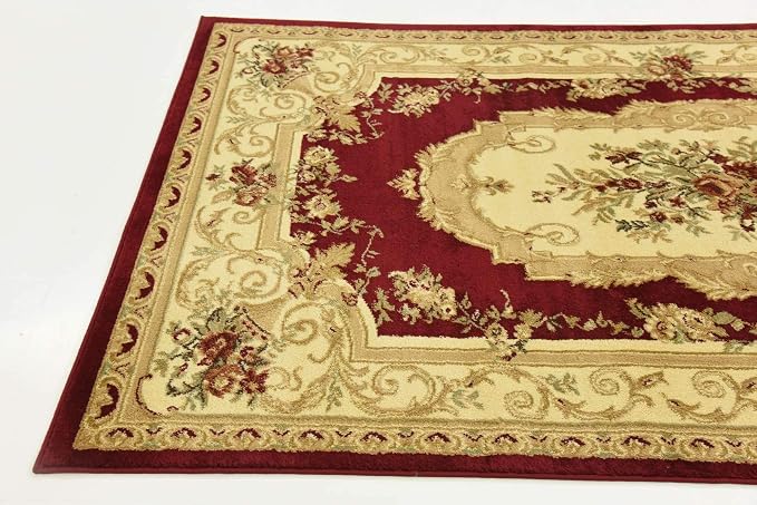 Unique Loom Versailles Collection Traditional Classic Floral Motif Area Rug - Image 8