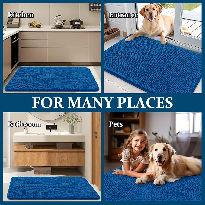 OLANLY Dog Door Mat for Muddy Paws 30x20, Absorbs Moisture and Dirt, Absorbent - Image 8