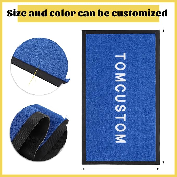 Custom Rugs with Logo Doormat Runner Personalized Commercial Area Carpet with - Image 6