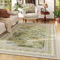 Rugcomf Area Rugs 8x10 Clearance Impressionist-Style Vintage Washable Area Rug by Rugcomf