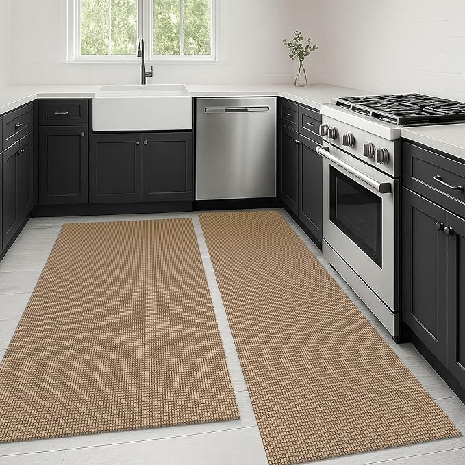 KOZYFLY Boho Area Rug Runner Sets of 2Pcs 2x6 and 3x5 Washable Entry Rugs Non by KOZYFLY