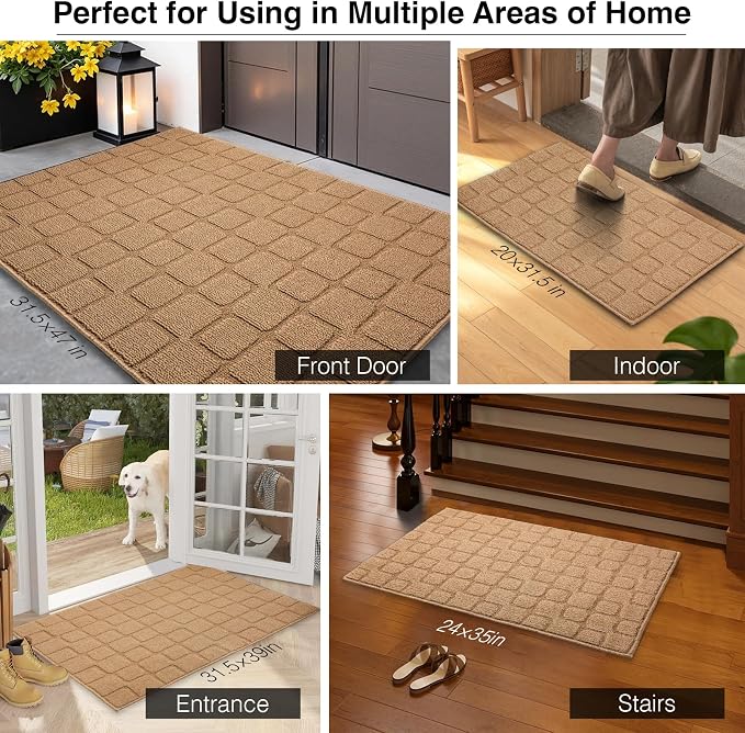 Large Front Door Mat Outside Entrance, Outdoor Indoor Door Mats - Image 6