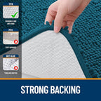 OLANLY Bathroom Rugs 47x17, Extra Soft Absorbent Chenille Bath Rugs, Rubber - Image 6
