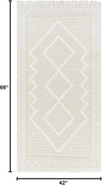 Mark&Day Wool Rugs, 4x6 Nishnabotny Cottage Medium Beige Area Rug, Bedroom or - Image 2