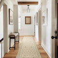 EVERGRACE Hallyway Area Runner Rugs 2x10, Boho Floral Faux Wool Indoor Outdoor by EverGrace