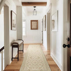 EVERGRACE Hallyway Area Runner Rugs 2x10, Boho Floral Faux Wool Indoor Outdoor by EverGrace