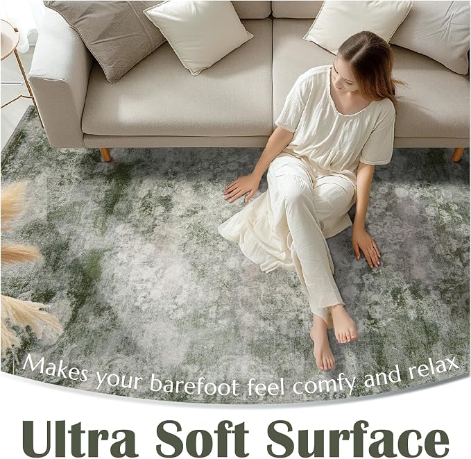 jinchan Washable Area Rug 8x10 for Living Room - Image 6