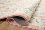 Loloi Rifle Paper Co. Eden Collection EDE-01 Mughal Rose Blush 5'-0" x 7'-6" - Image 4