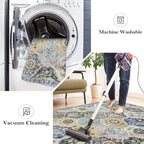 Lahome Moroccan Trellis Kitchen Rugs Non Slip Washable, 2x3 Rugs - Image 4