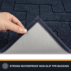 PURRUGS Dirt Trapping Door Mat 24" x 35.5", Non-Slip Machine Washable Entry Rug - Image 4