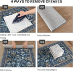 Boho 2x5 Runner, Non-Slip Kitchen Runner, Super Thin Printed Faux Wool Soft - Image 3