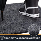 PURRUGS Dirt Trapping Door Mat 34" x 59", Non-Slip Machine Washable Entry Rug - Image 5