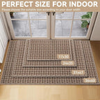 Door Mat 31x47, Dirt Resistant and Absorbent, Non-Slip Rubber Backing Floor Mats - Image 2