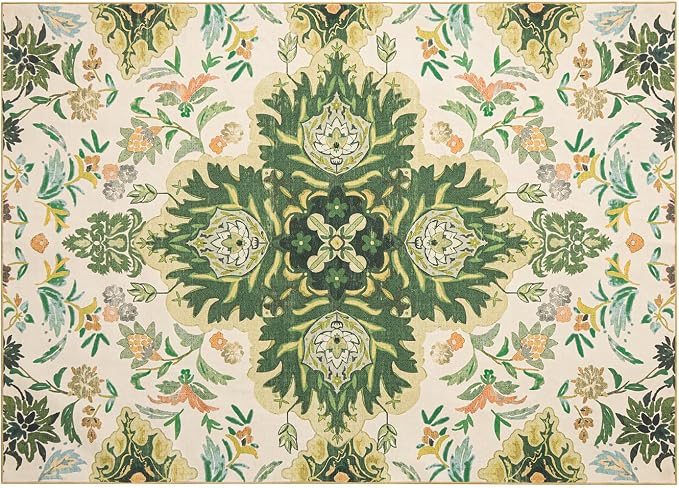 Phantoscope Washable Area Rug 5'x7' Non-Slip, Vintage Boho Rugs - Image 3