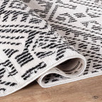 Rugshop Boho Cream Tribal Area Rug 2x3 – Modern Indoor Carpet - Image 3