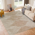 HelloTree Area Rug for Living Room 6x9 Washable Geometric Moroccan Rug Stripe by HelloTree