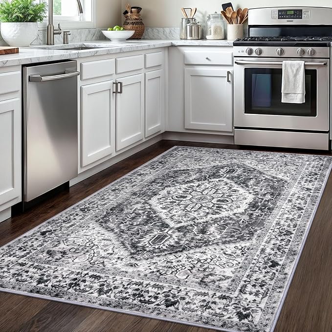 KOZYFLY Area Rug 4x6 Ft Washable Rugs - Image 3