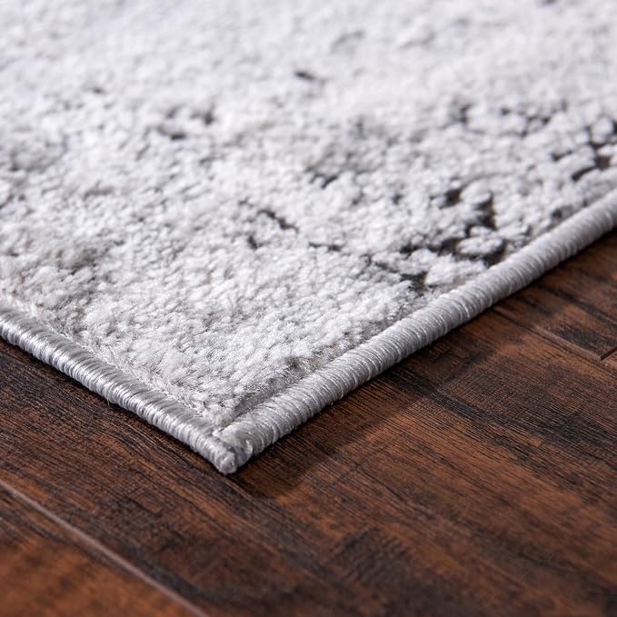 Rugs.com Leipzig Collection Rug – 6x9 Gray Low-Pile Rug Perfect - Image 4