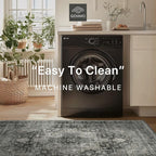 GENIMO 8x10 Area Rugs for Living Room, Machine Washable Non Slip Vintage Rugs - Image 6