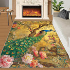 Peacock Peony Rugs for Bedroom - Image 3