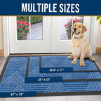 Kitinjoy Front Door Mat Outside Entrance, Sturdy Natural Dirt Trapper, Heavy - Image 2