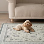 EVERGRACE Hallyway Area Runner Rugs 2x10, Boho Floral Faux Wool Indoor Outdoor - Image 5
