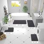 OLANLY Bathroom Rugs 50x30, Extra Soft Absorbent Chenille Bath Rugs, Rubber - Image 2
