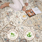 Runner Rug Kitchen Washable Rugs: 2x6 Non-Slip Boho Soft Vintage Stain - Image 9