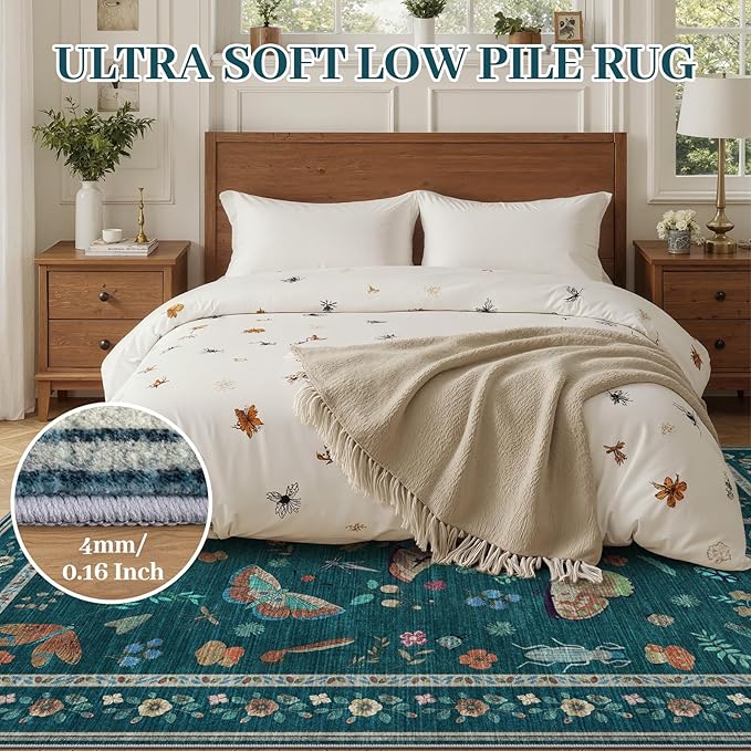 7x9 Bug Pattern Area Rug - Image 3