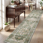 AMOAMI-2X3 Small Rug-Washable Rugs Entryway Mat Indoor-Soft Vintage Non Slip - Image 5