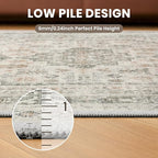 zesthome 8x10 Area Rugs for Living Room, Non-Slip Backing Washable Rugs - Image 7