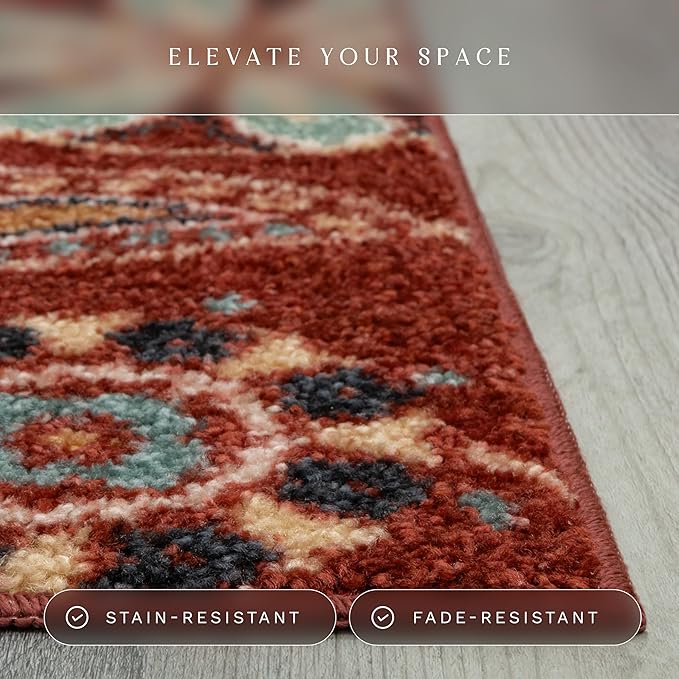 Maples Rugs Reggie Floral Runner Rug - Image 4