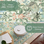 Morebes Washable Kitchen Runner Rug 2x6, Vintage Flower Soft Ultra-Thin Indoor - Image 6