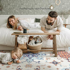 Phantoscope Washable Area Rug 8'x10' Non-Slip, Vintage Boho Rugs - Image 5