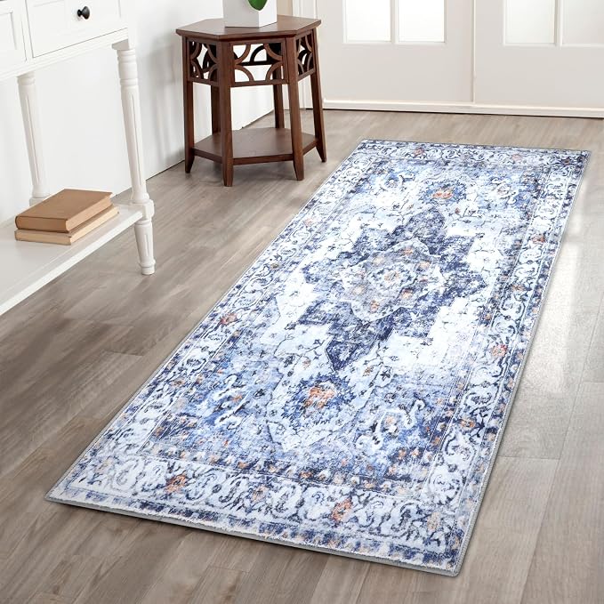 COMSLE Washable Door Mat, Front Door Mat Indoor Faux Wool Absorbent Small Rugs - Image 6