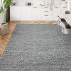 Eleisa Modern Vintage 8x10 Herringbone Chevron Area Rug - Image 2