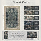 Distressed Farmhouse Area Rugs 6x9 - Image 2