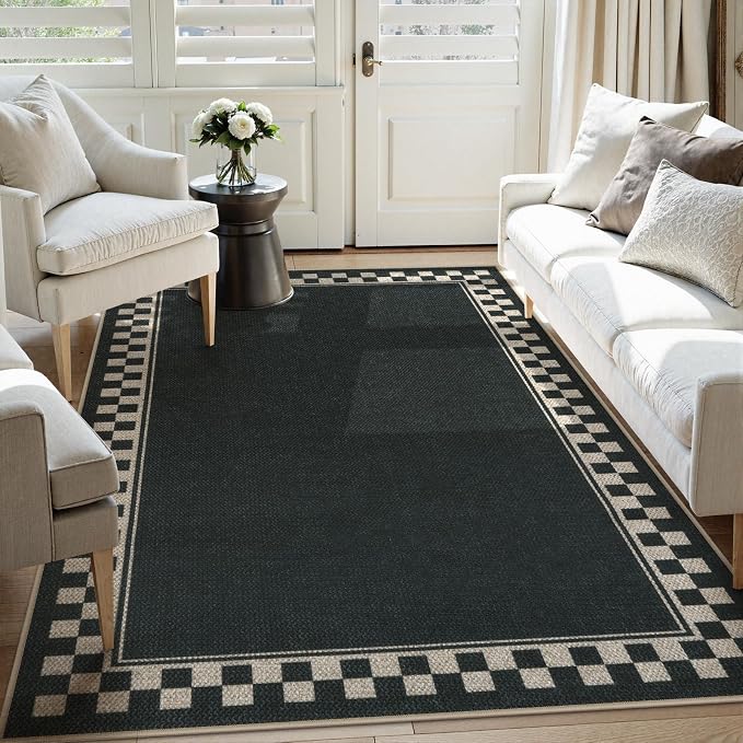 OJIA Easy Jute 5x7 Area Rugs, Washable Outdoor Patio Rug - Image 8