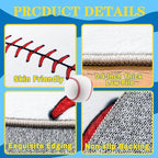 Soft Round Rugs for Bedroom, Baseball Rug for Boys, Bedside Area Kids Carpet - Image 7