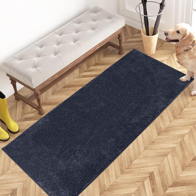 PURRUGS Dirt Trapping Door Mat 24" x 59", Non-Slip Machine Washable Entry Rug by PURRUGS
