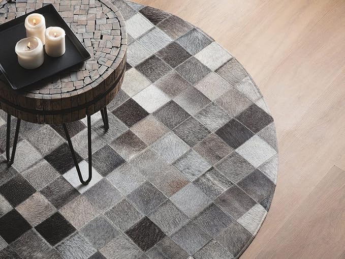 Round Area Rug – Soft Modern Carpet by SNALFEHOME