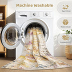 8X10 Area Rugs Living Room: Washable Large Abstract Soft Stain Resistant Indoor - Image 2