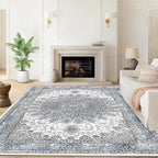 5’x7’ Area Rugs for Living Room Non Slip Washable Low Pile Area Rugs for by RUGYHOME